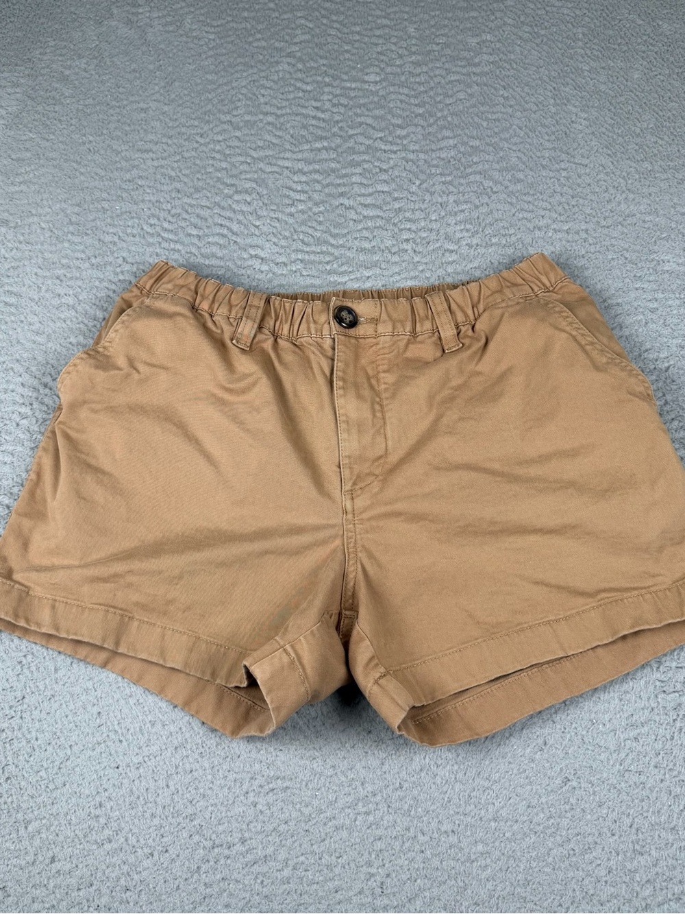 Chubbies Shorts Mens Small Brown 4'' Inseam Elastic Waist Stretch Preppy